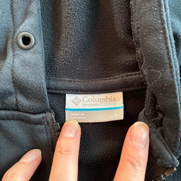 Black Columbia Zip Up Hoodie - Picture 3 of 3